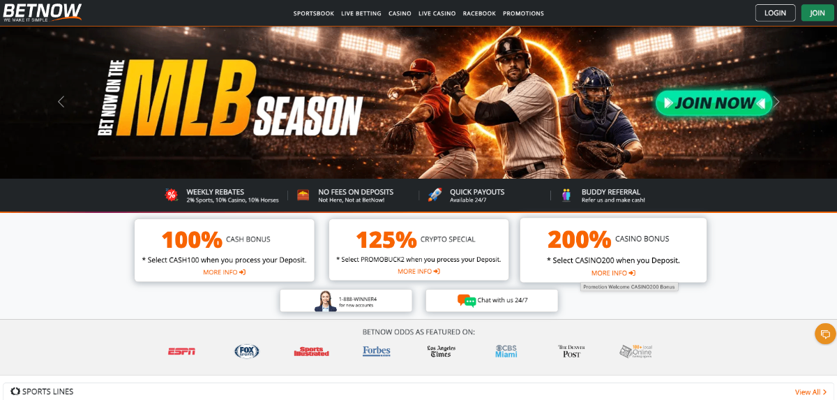 BetNow offshore online sportsbook